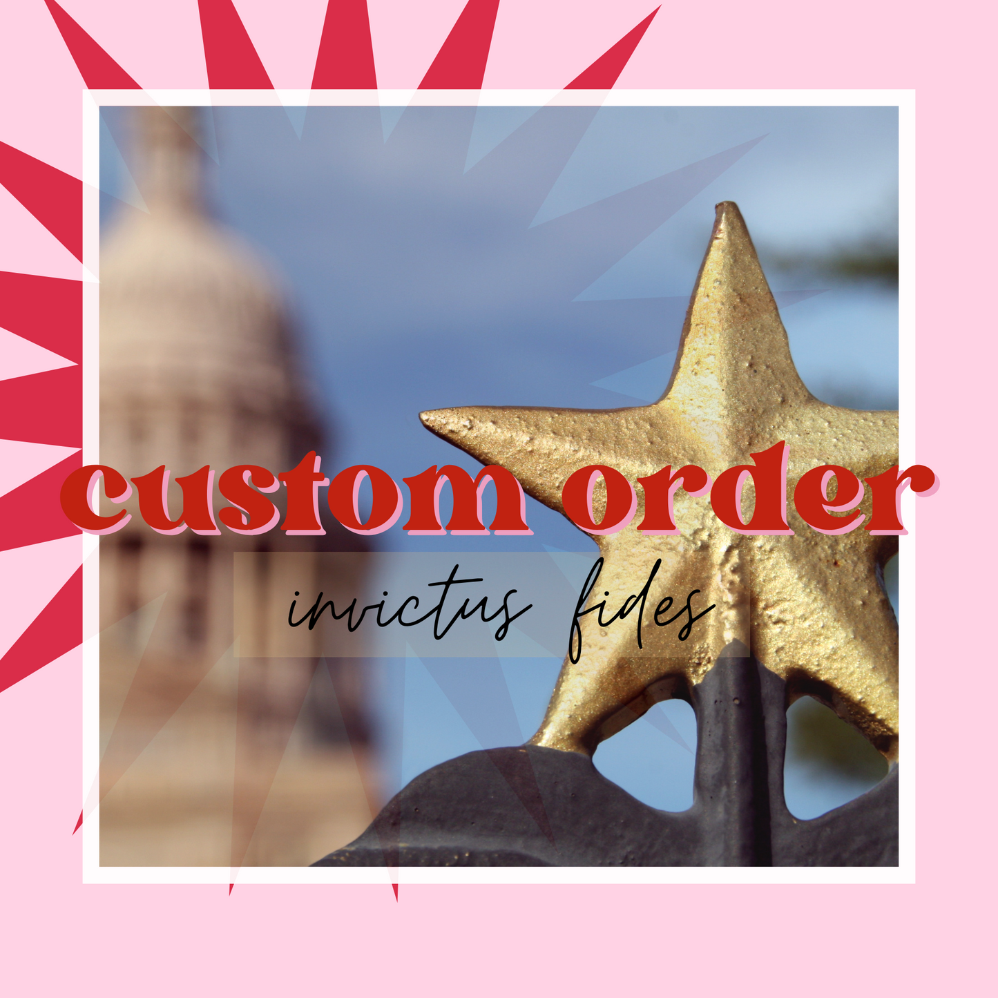 CUSTOM ORDER FOR INVICTUS FIDES- TEXAS ESCALADE MEDALS