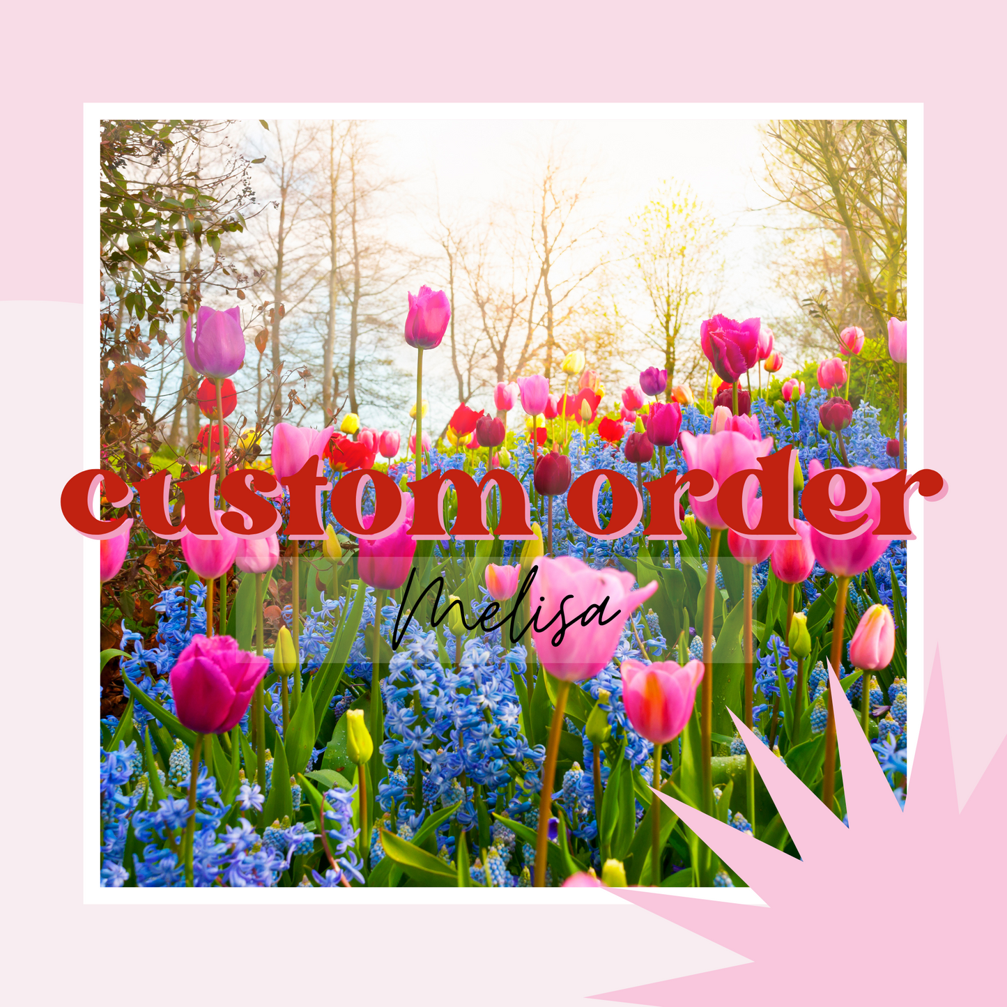 CUSTOM ORDER FOR MELISA WOLFE