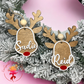 Personalized Reindeer Tags/Ornament