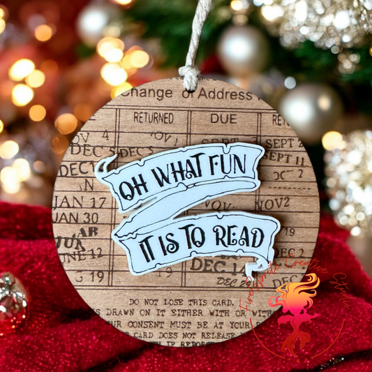 Bookish Ornament - Book Lover Gift Tag - Book Gift