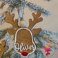 Personalized Reindeer Tags/Ornament